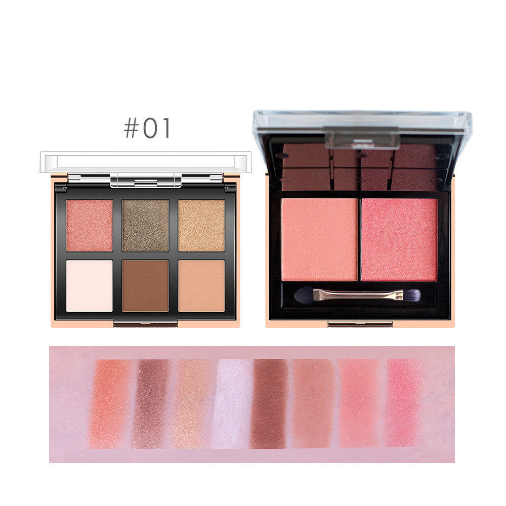 JMT-789258 O.TWO.O 8-Color Eyeshadow Palette for Even Skin Tone and Concealment