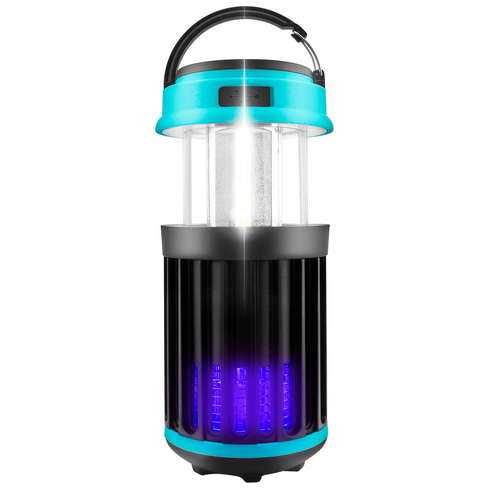 JMT-789450 Solar-Powered Outdoor Mosquito Killer Lamp with USB Charging - Waterproof Camping Light