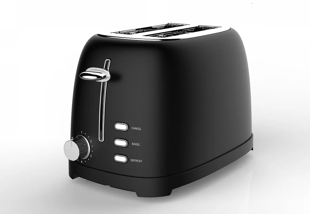 JMT-789642 Retro Auto Pop-Up Mini Toaster with Defrost Function for Two Slices and Sandwiches