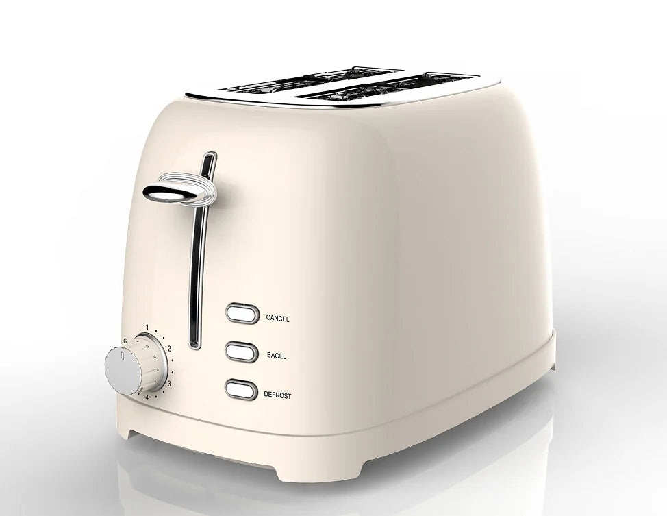 JMT-789642 Retro Auto Pop-Up Mini Toaster with Defrost Function for Two Slices and Sandwiches