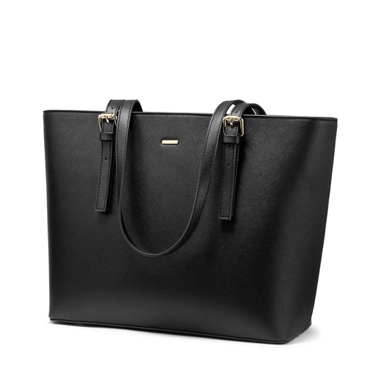 JMT-789642 Stylish PU Leather Handbag for 15.6 Inch Laptops - Elegant Women's Laptop Tote