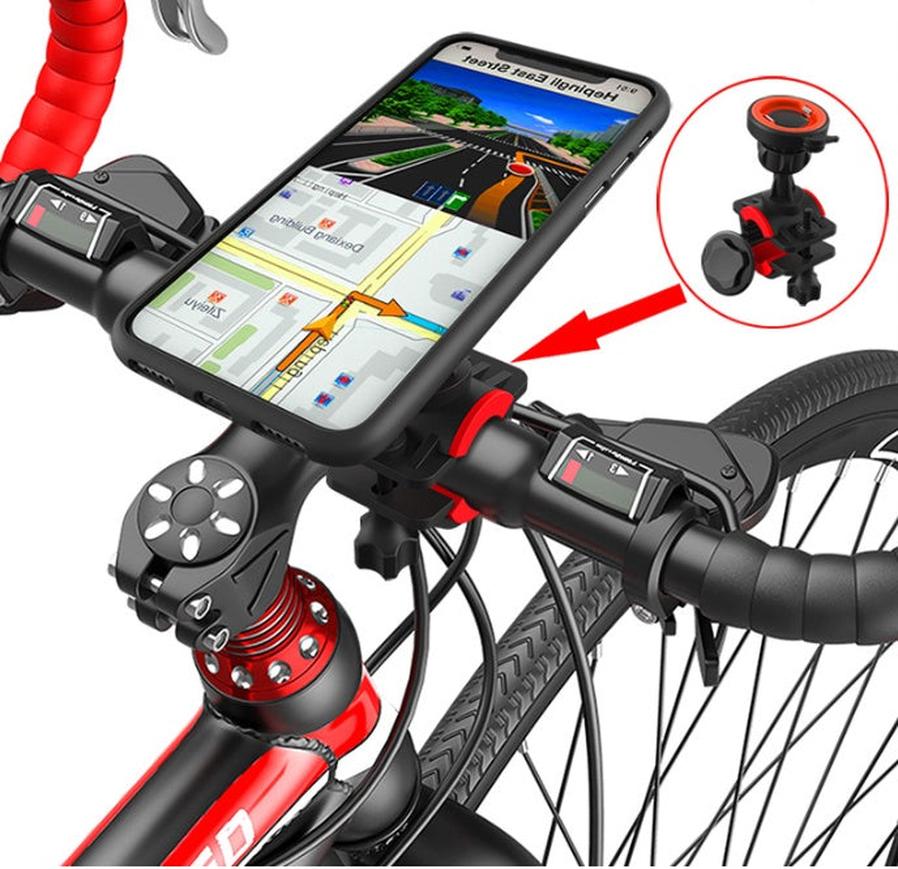 JMT-789834 Quick-Release Clip Navigation Bracket for Bicycles and Motorcycles - Lightweight, Easy Assembly