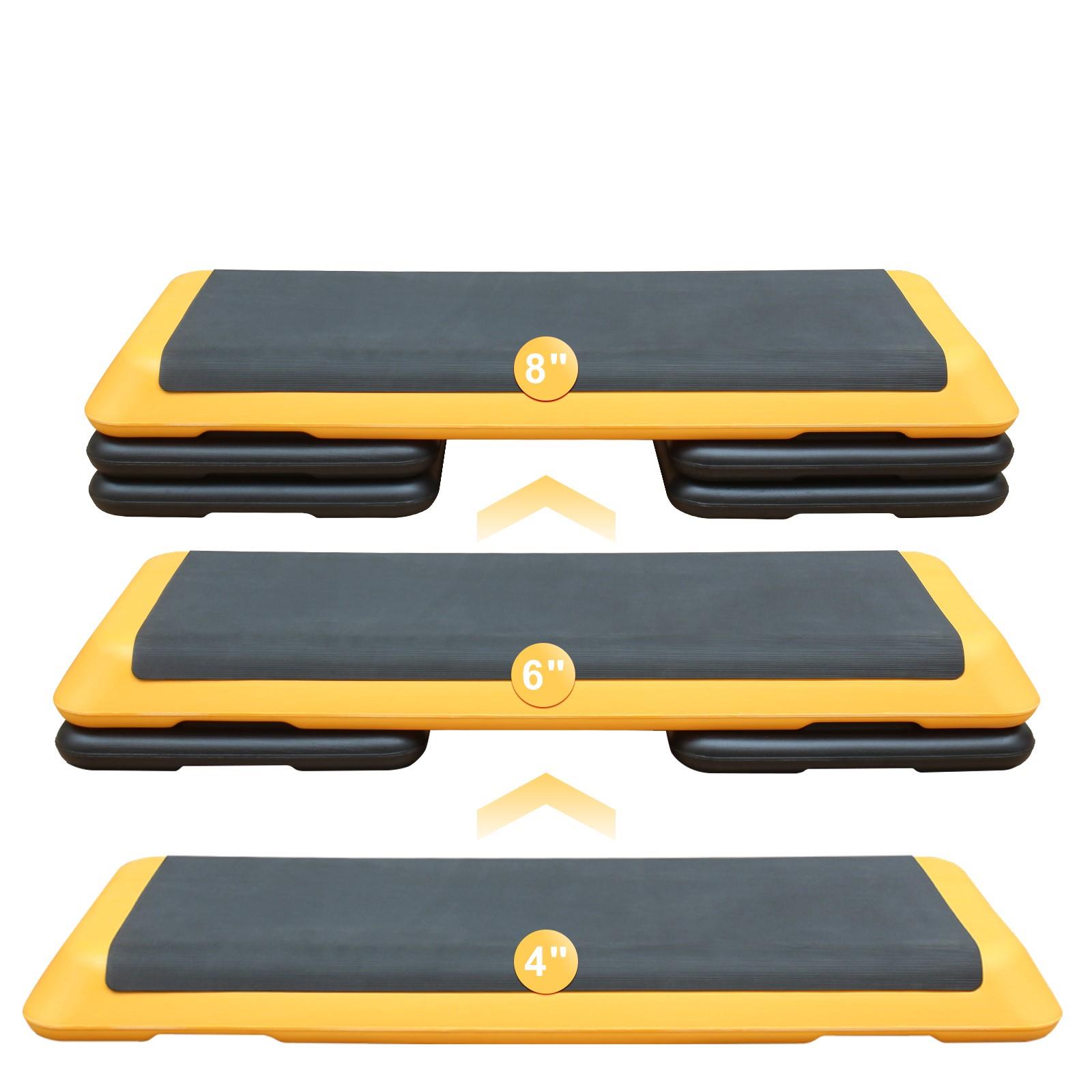 JMT-789898 Adjustable Aerobic Stepper with Four Height Options for Fitness Training and Exercise