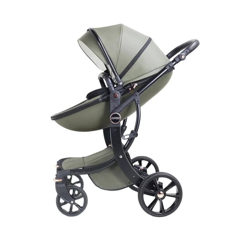 JMT-790154 Foldable Baby Stroller with Bassinet for Travel, Compact Design and Easy Transport