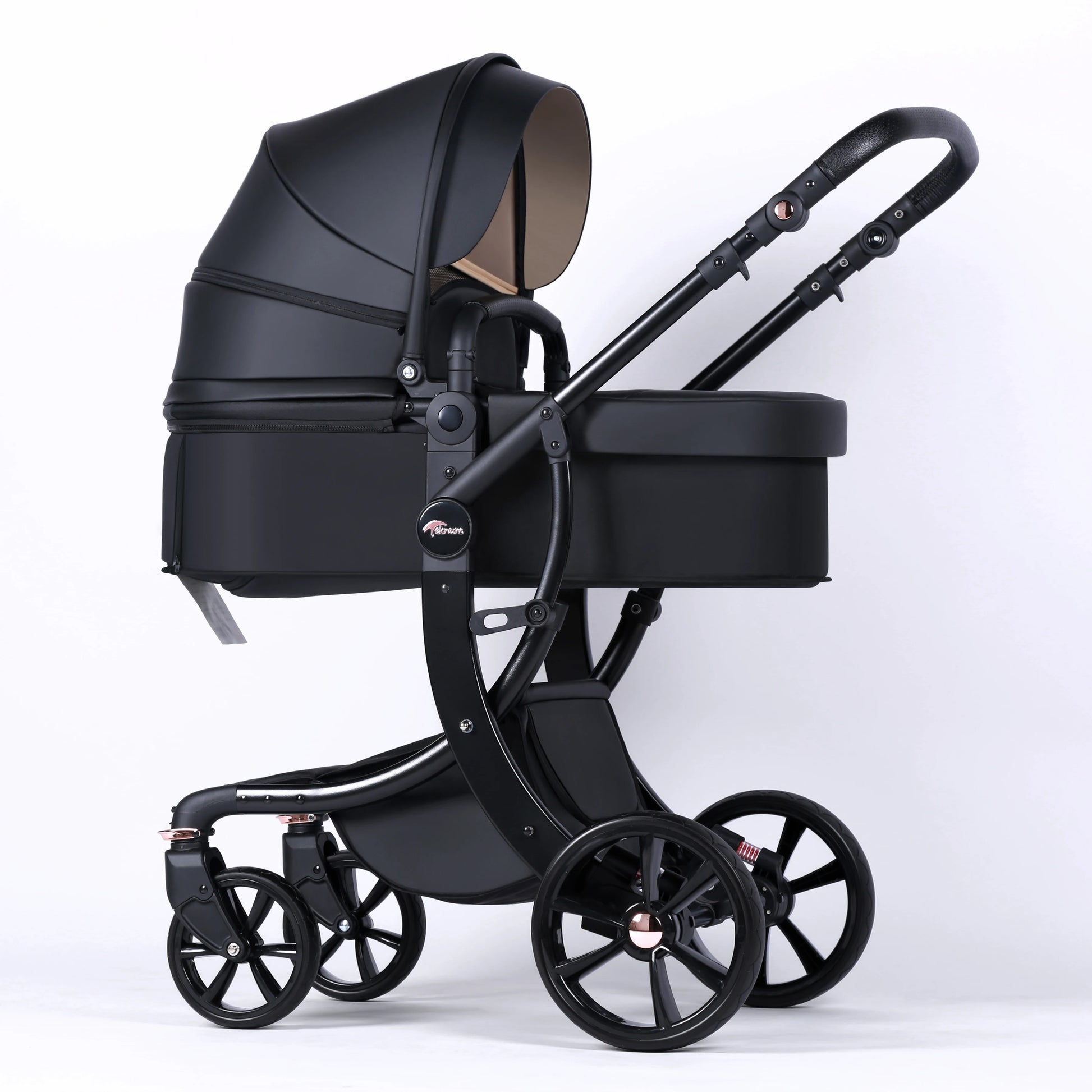 JMT-790154 Foldable Baby Stroller with Bassinet for Travel, Compact Design and Easy Transport
