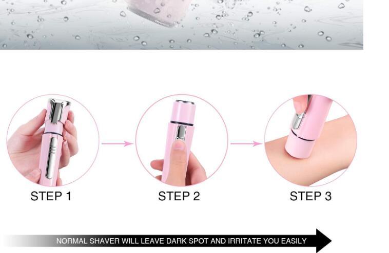 JMT-790218 Compact Pink Mini Shaver for Whole Body Shaving and Cleansing – Model XD-3002
