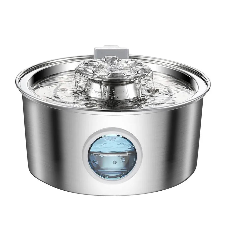 JMT-790346 Large Capacity Stainless Steel Outdoor Pet Water Fountain with Multi-Stage Filtration System