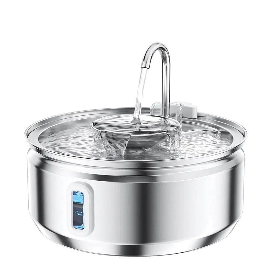 JMT-790346 Large Capacity Stainless Steel Outdoor Pet Water Fountain with Multi-Stage Filtration System
