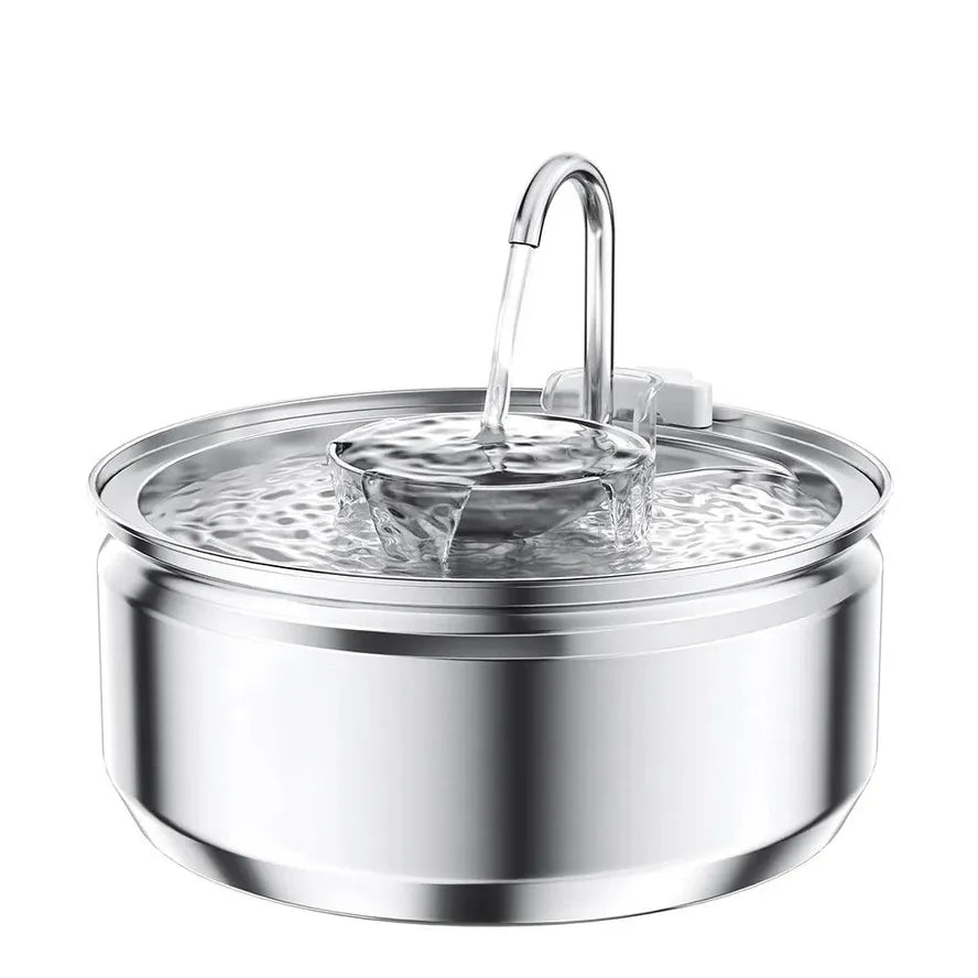 JMT-790346 Large Capacity Stainless Steel Outdoor Pet Water Fountain with Multi-Stage Filtration System