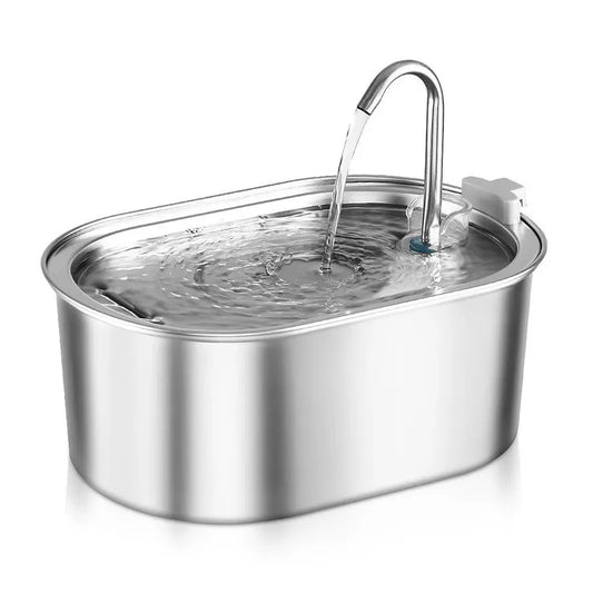 JMT-790346 Large Capacity Stainless Steel Outdoor Pet Water Fountain with Multi-Stage Filtration System