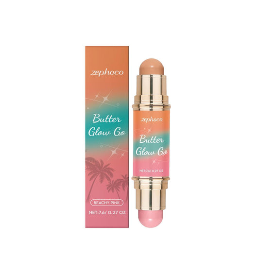 JMT-790410 Butter Glow Go Repair Rod and ZEPHOCO Blush Stick Set - Nourishing Formula for Flawless Skin