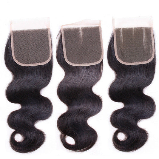 JMT-790666 Real Human Hair Body Wave 4X4 Lace Closure - Multiple Lengths Available