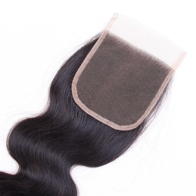 JMT-790666 Real Human Hair Body Wave 4X4 Lace Closure - Multiple Lengths Available