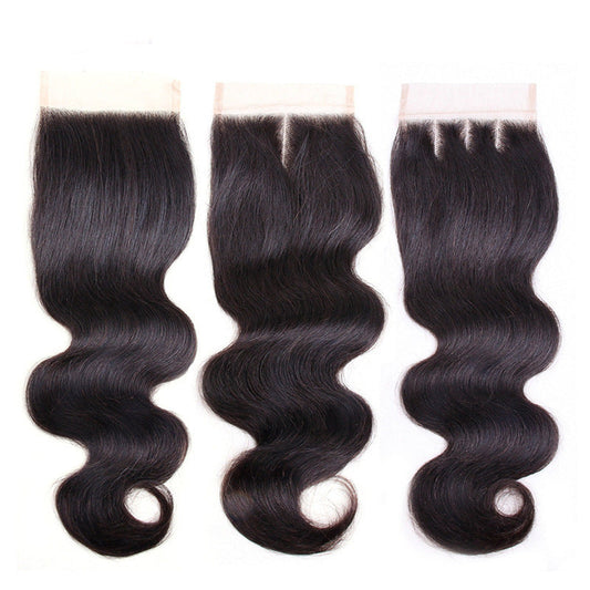 JMT-790666 Real Human Hair Body Wave 4X4 Lace Closure - Multiple Lengths Available
