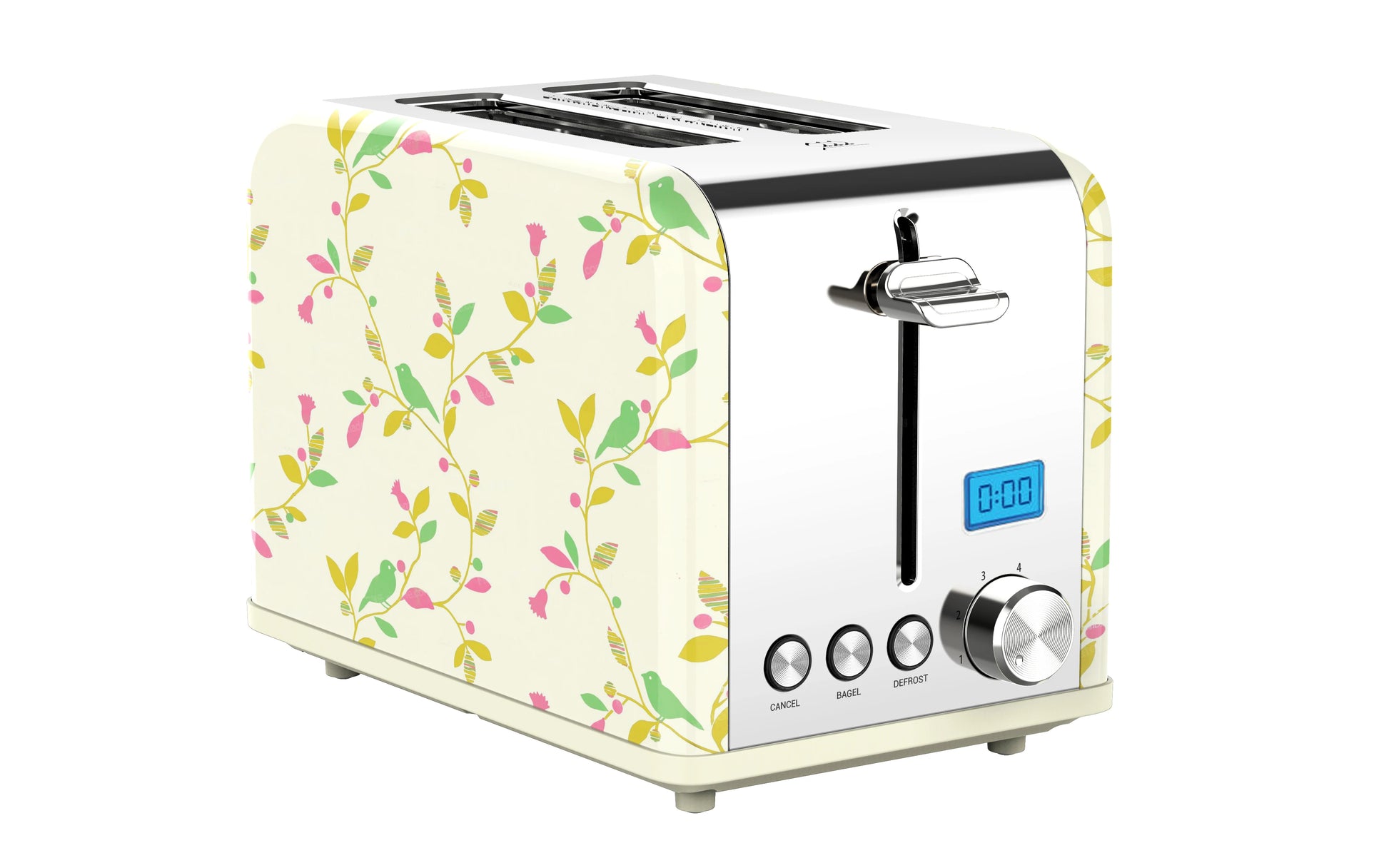 JMT-790922 2-Slice Stainless Steel Digital Toaster with LCD Display