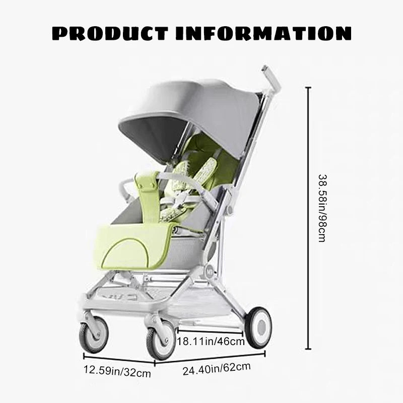 JMT-790986 Lightweight Foldable Aluminium Travel System Baby Pram and Stroller for Newborns