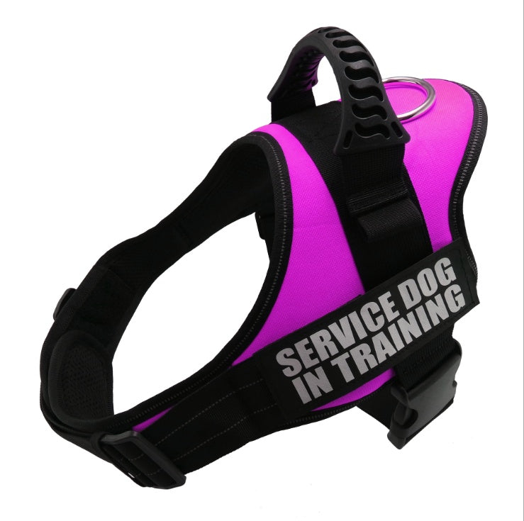 JMT-791306 Durable Reflective Nylon Pet Chest Harness with Adjustable Shoulder Strap and All-Weather Function