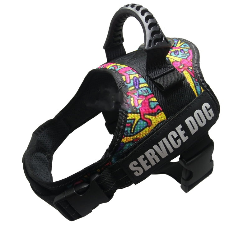 JMT-791306 Durable Reflective Nylon Pet Chest Harness with Adjustable Shoulder Strap and All-Weather Function