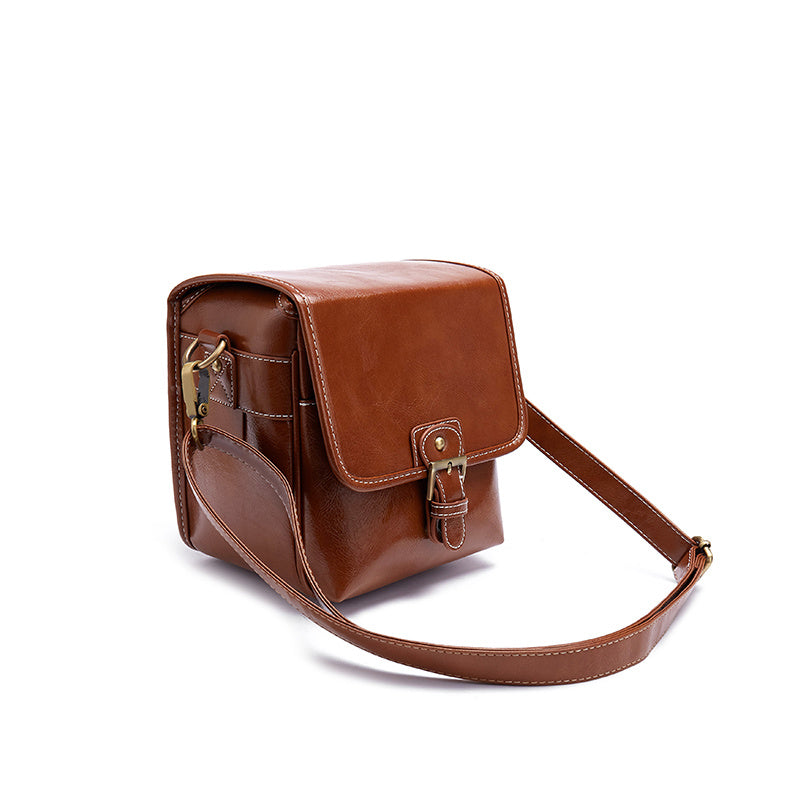 JMT-791306 One-Shoulder Reverse Camera Bag with High-Grade Canvas and PU Leather Options