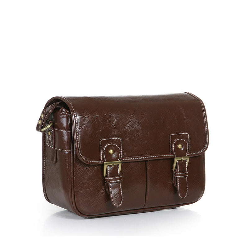 JMT-791306 One-Shoulder Reverse Camera Bag with High-Grade Canvas and PU Leather Options