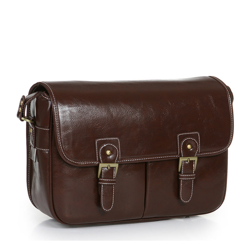 JMT-791306 One-Shoulder Reverse Camera Bag with High-Grade Canvas and PU Leather Options