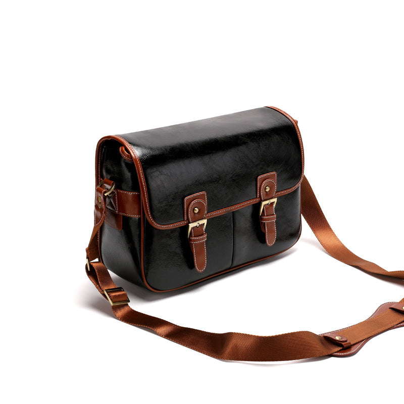 JMT-791306 One-Shoulder Reverse Camera Bag with High-Grade Canvas and PU Leather Options