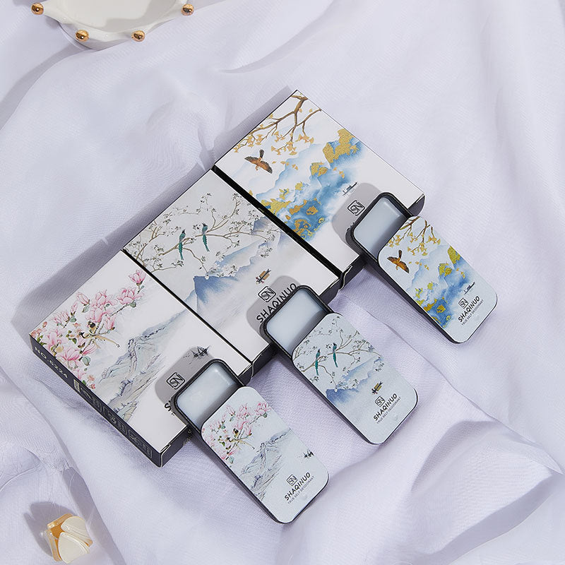 JMT-791434 Portable Solid Skin Care Lotion with Deodorant - Fragrance Options: Blue Wind Chime, Darjeeling Tea, Silver Mountain Spring (10g-30g)