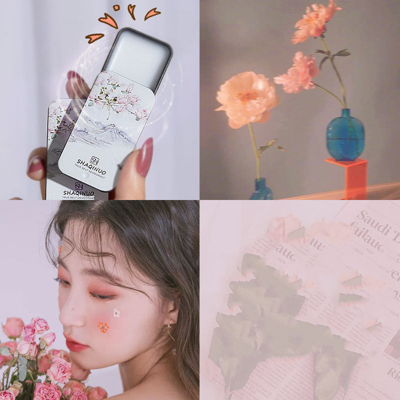 JMT-791434 Portable Solid Skin Care Lotion with Deodorant - Fragrance Options: Blue Wind Chime, Darjeeling Tea, Silver Mountain Spring (10g-30g)