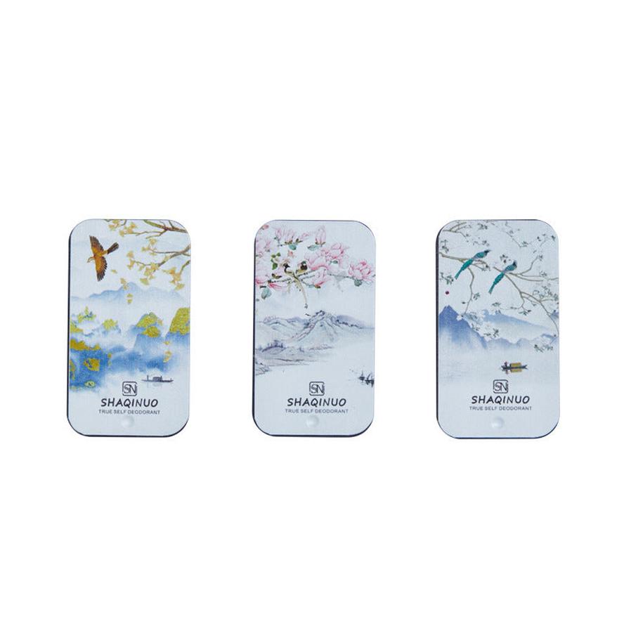 JMT-791434 Portable Solid Skin Care Lotion with Deodorant - Fragrance Options: Blue Wind Chime, Darjeeling Tea, Silver Mountain Spring (10g-30g)