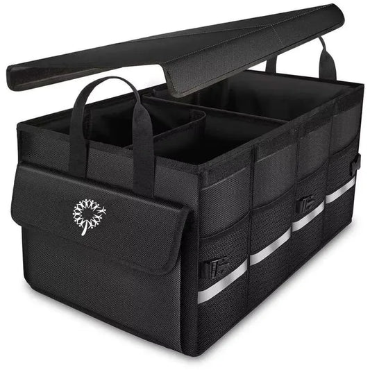 JMT-791754 Large Capacity Foldable Car Trunk Organizer with Collapsible Storage Solutions