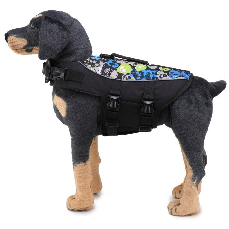 JMT-791754 Pet Swimwear Life Jacket for Dogs - Casual Polyester Design in Sizes S, M, L