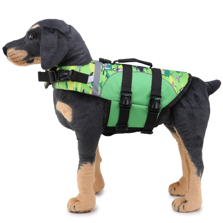 JMT-791754 Pet Swimwear Life Jacket for Dogs - Casual Polyester Design in Sizes S, M, L