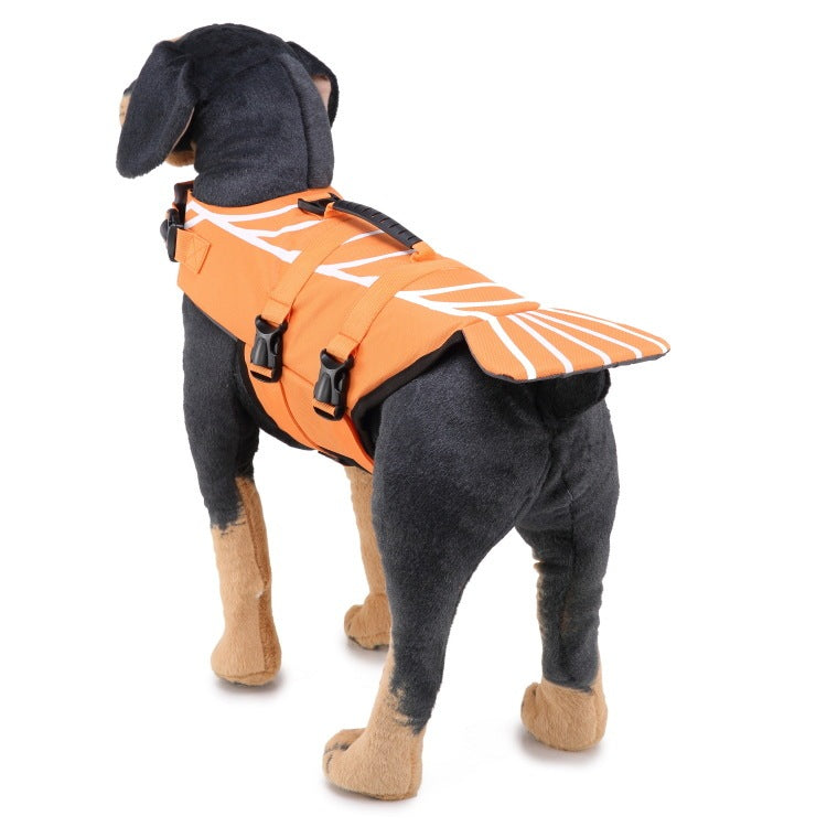 JMT-791754 Pet Swimwear Life Jacket for Dogs - Casual Polyester Design in Sizes S, M, L
