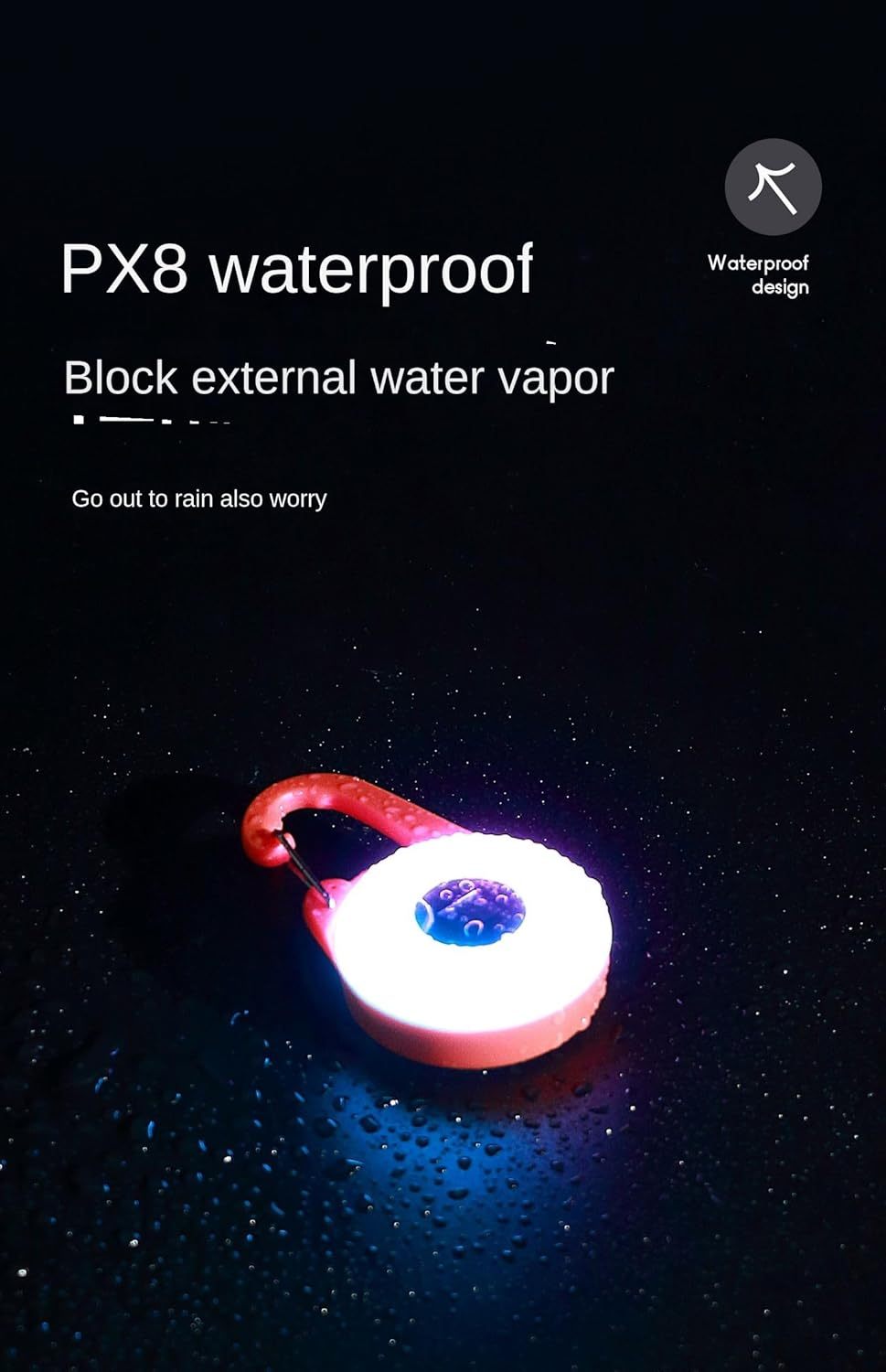 JMT-791946 LED Dog Collar Light with 4 Modes, USB Rechargeable, Waterproof, and Adjustable Silicone Strap for Nighttime Safety
