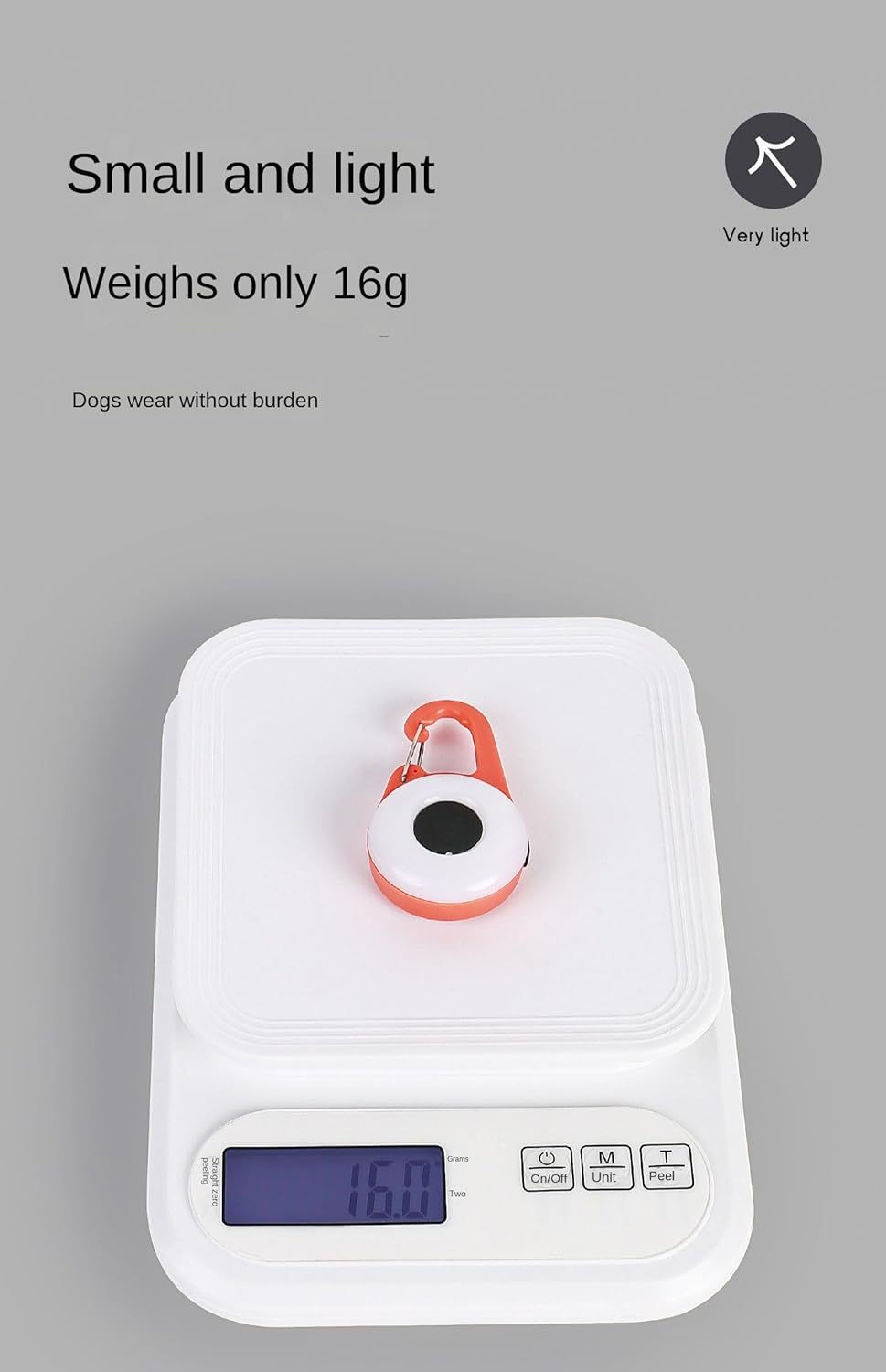 JMT-791946 LED Dog Collar Light with 4 Modes, USB Rechargeable, Waterproof, and Adjustable Silicone Strap for Nighttime Safety