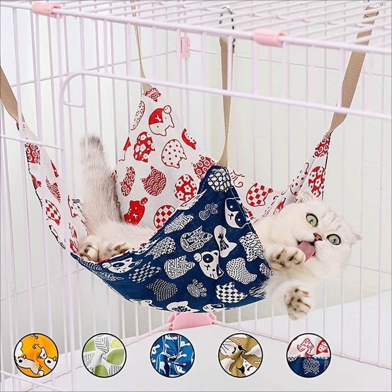 JMT-792138 Breathable Multi-Color Cotton Hemp Cat Hammock for Hanging Nest in Pet Cage