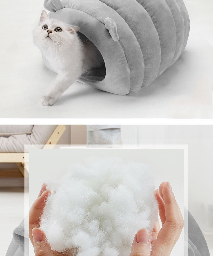 JMT-792586 Winter Warm Cat Nest Pad - Cute Caramel, Pink, Light Gray - Crystal Super Soft & Breathable 43X40X35CM