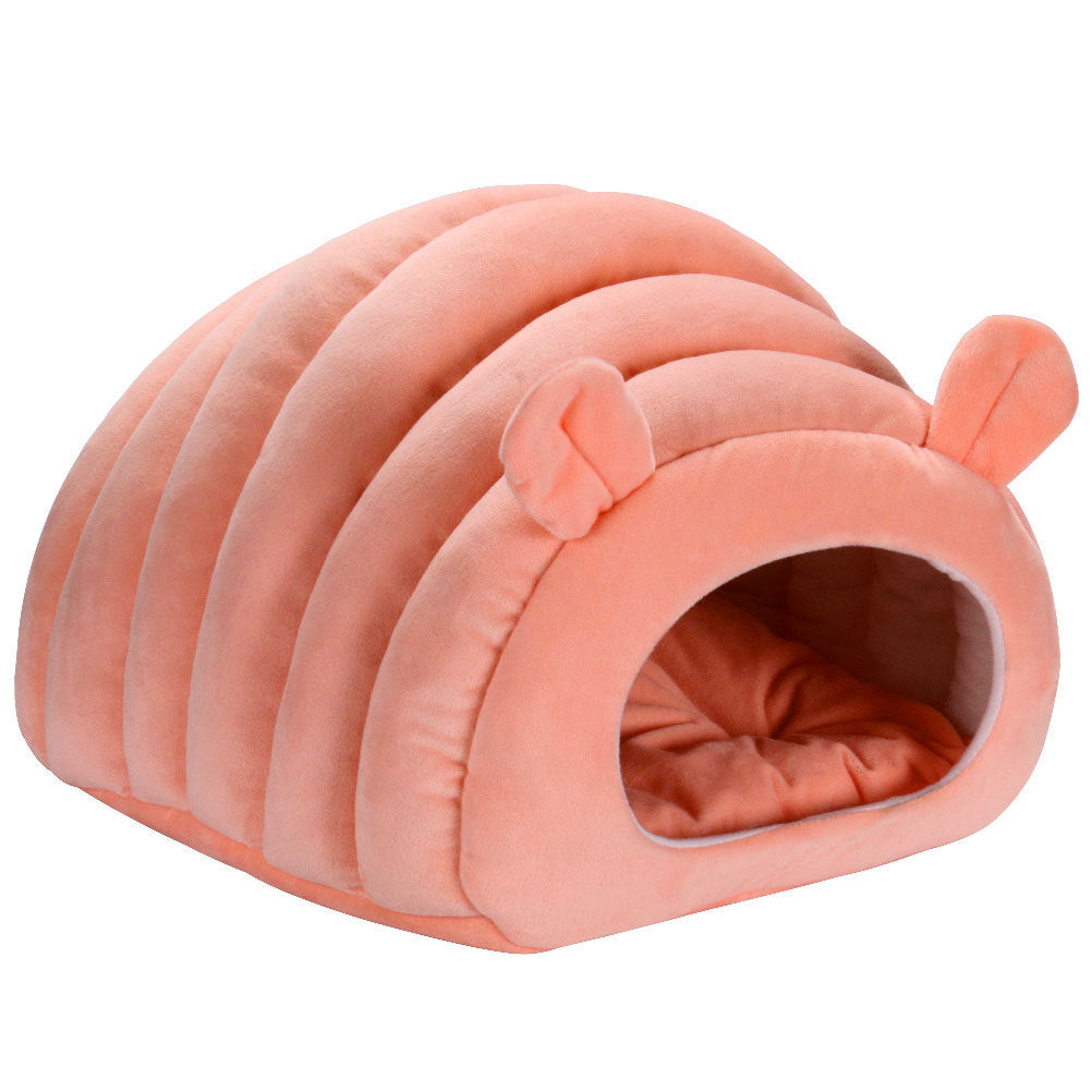 JMT-792586 Winter Warm Cat Nest Pad - Cute Caramel, Pink, Light Gray - Crystal Super Soft & Breathable 43X40X35CM