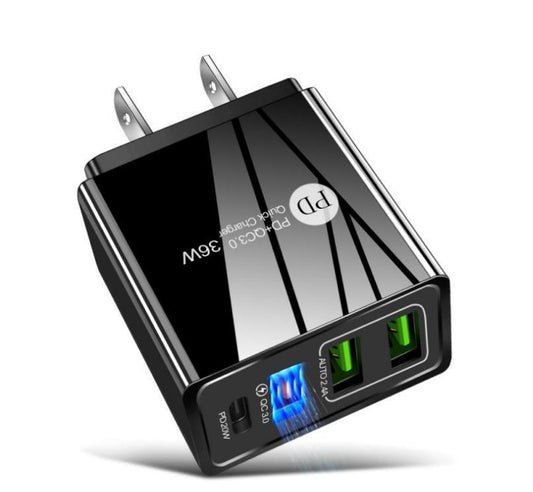 JMT-792970 20W USB PD Fast Charge Multi-Port Charger for Lithium Batteries