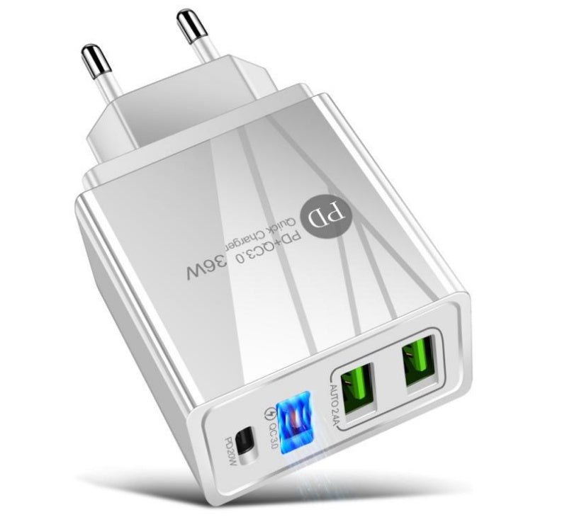 JMT-792970 20W USB PD Fast Charge Multi-Port Charger for Lithium Batteries