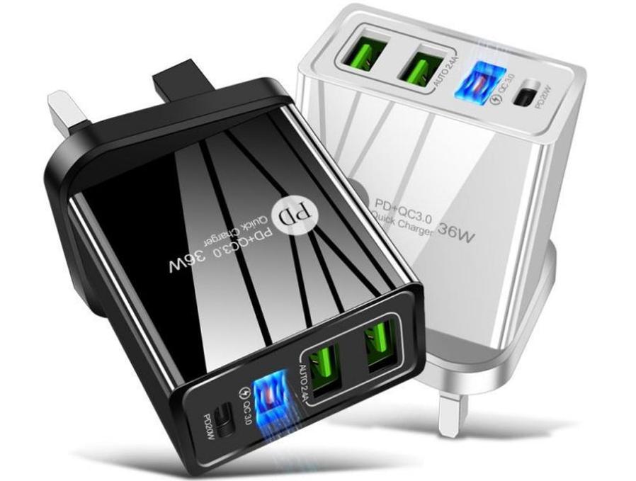 JMT-792970 20W USB PD Fast Charge Multi-Port Charger for Lithium Batteries