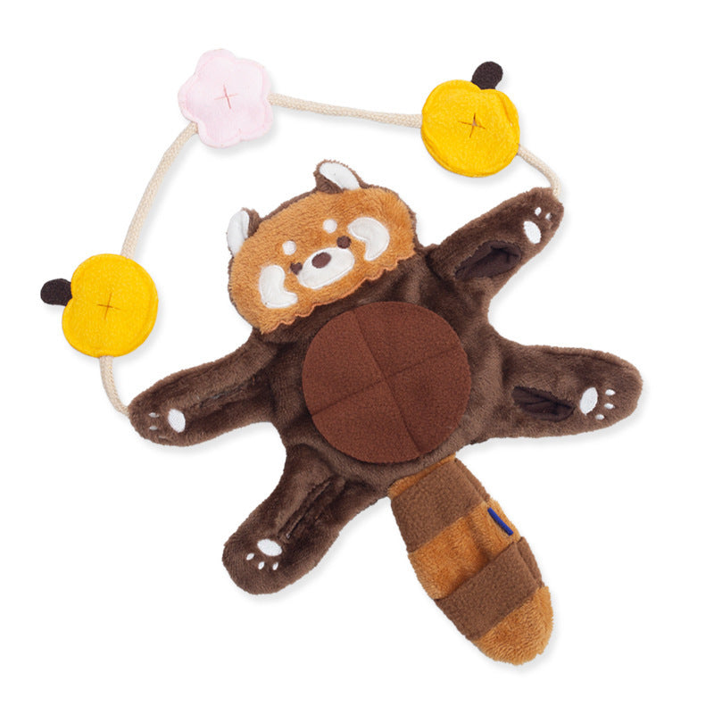 JMT-793098 Interactive Plush Teddy Bear Toy for Small Dogs - Teeth Grinding and Solitude Comfort with Hidden Treats