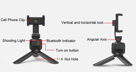JMT-793290 360 Degree Rotating Mobile Phone Holder with Fast Vertical and Horizontal Motion, Ideal for Indoor Use