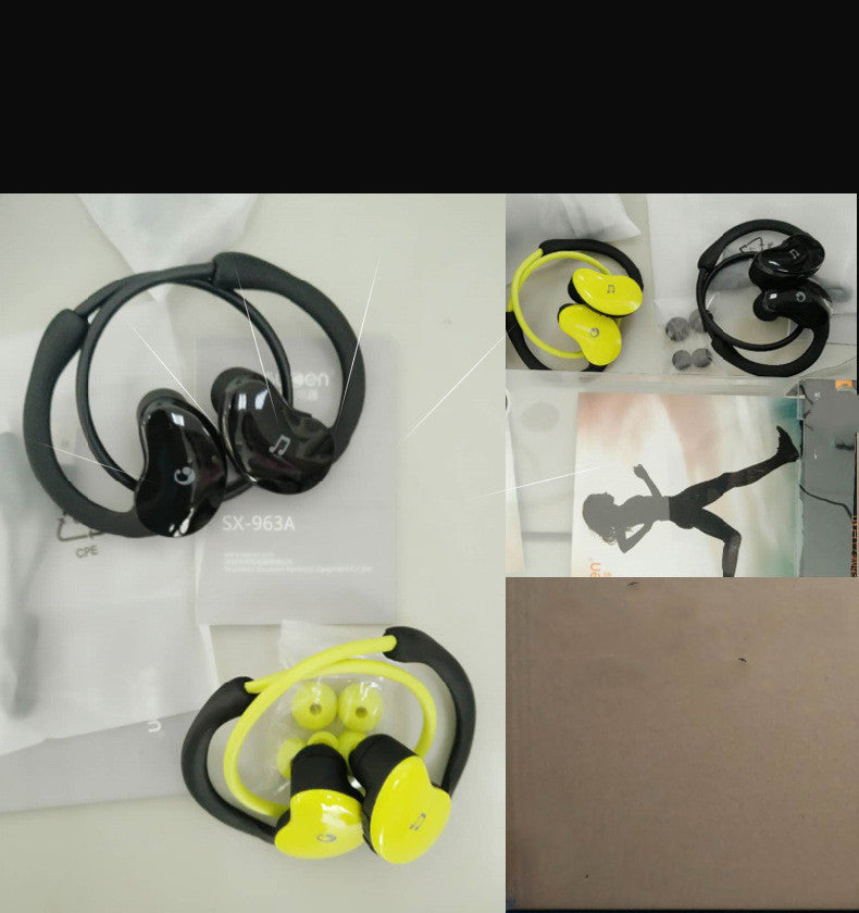 JMT-793418 Two-in-One Bluetooth Headset with 32GB Built-In Storage, Sports Music Ear-Mounted Design, Stereo Sound, Voice Control and Call Function