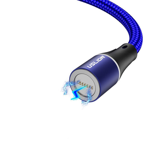 JMT-793610 Three-in-One Magnetic Data Cable - 1m & 2m Options, 8PIN, Micro USB, Type-C, Multiple Colors
