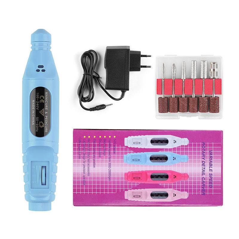 JMT-793738 Portable Nail Pen Polisher with USB Rechargeable Options – Multi-Color Manicure Tool
