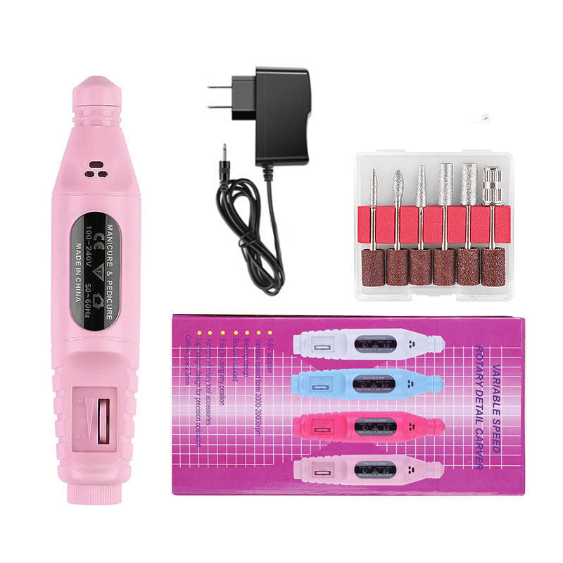 JMT-793738 Portable Nail Pen Polisher with USB Rechargeable Options – Multi-Color Manicure Tool