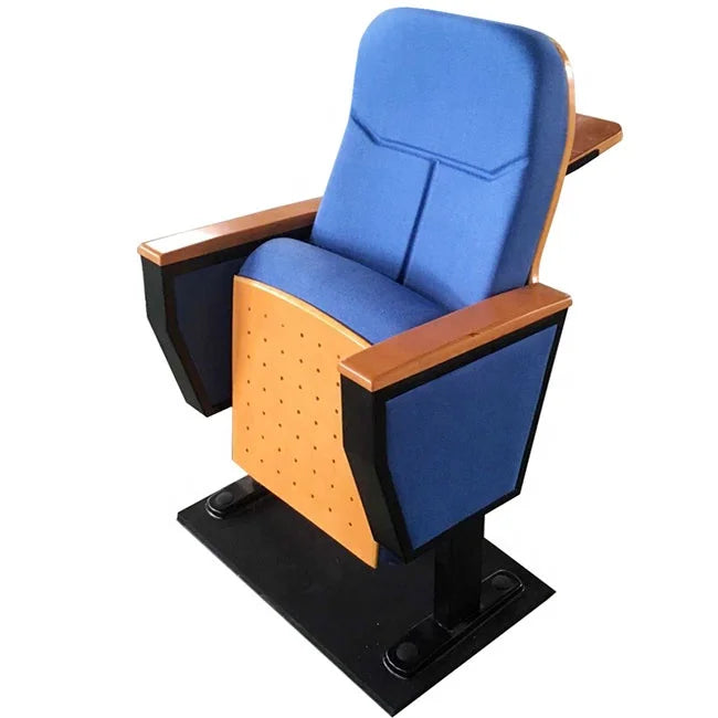 JMT-794186 Stackable Auditorium Chair with Fabric Upholstery and Injection Moulded Plastic Backrest