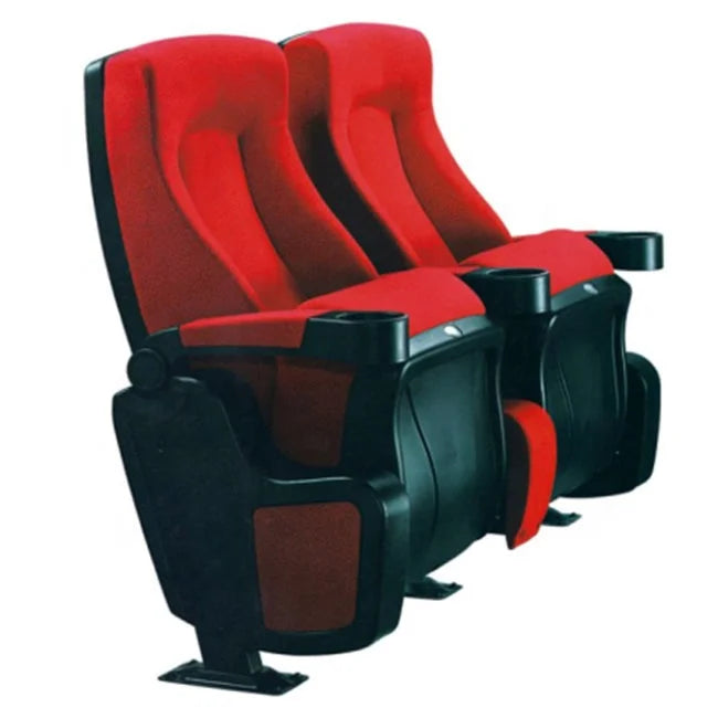 JMT-794186 Stackable Auditorium Chair with Fabric Upholstery and Injection Moulded Plastic Backrest
