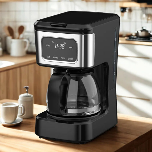 JMT-794250 6-Cup High Glass Coffee Maker with Touch Screen and Non-Stick Warming Plate
